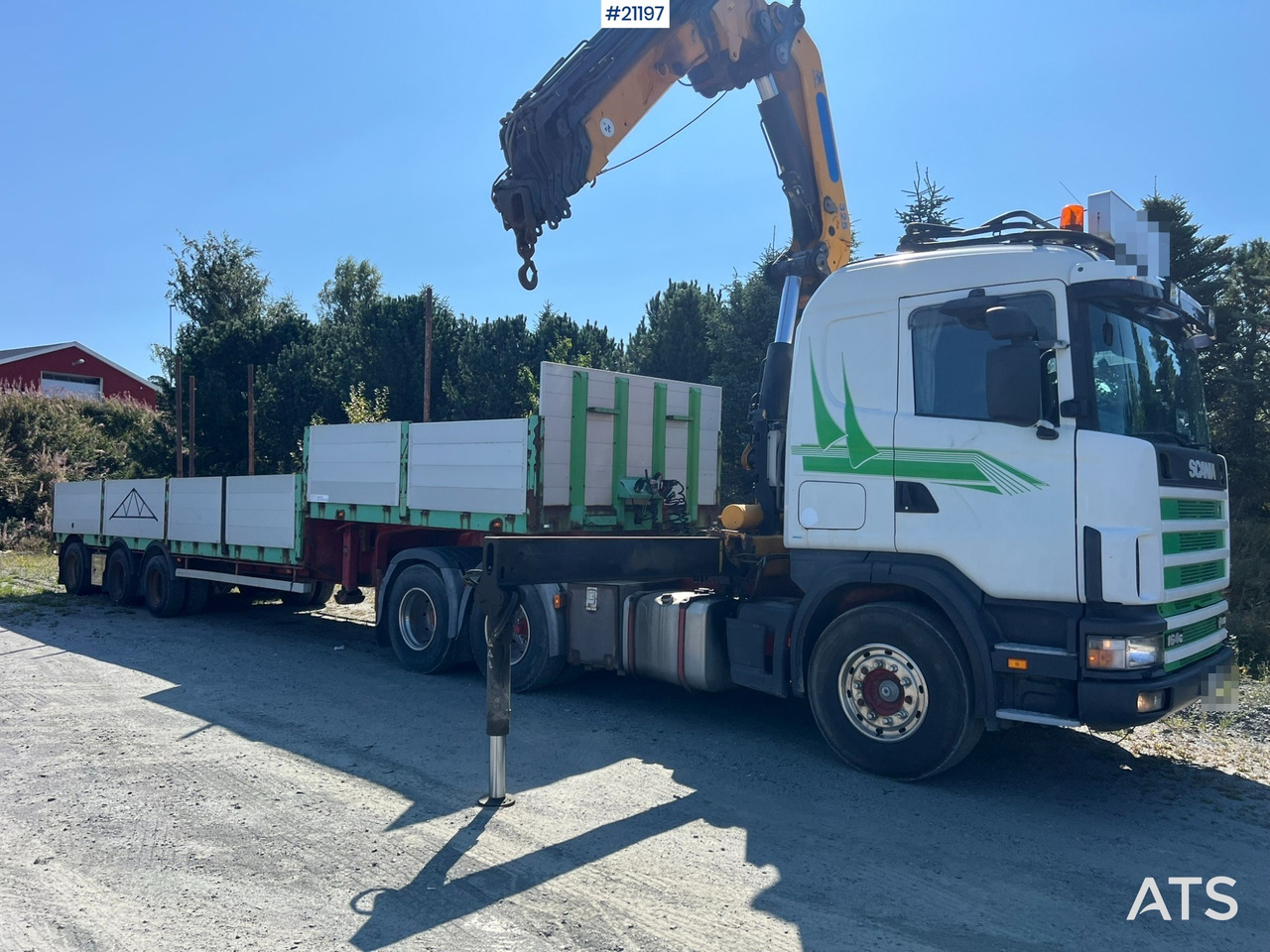 Crane Manipulator Truck Trailer Scania R164 15 T